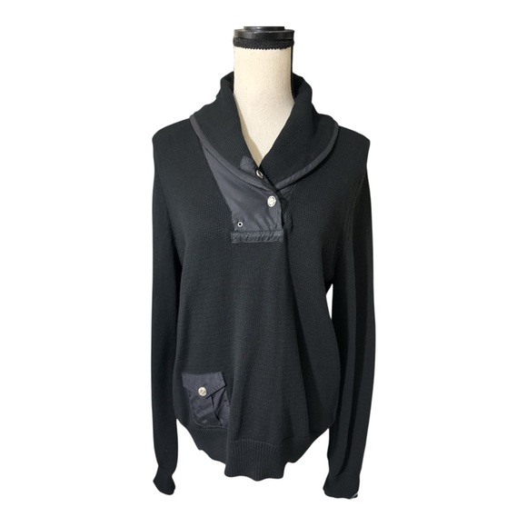 Ralph Lauren Black Cowl Neck Sweater active size X-Large - Picture 5 of 6